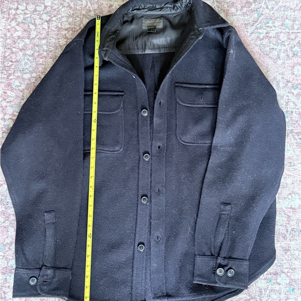 Dark Navy Filson Wool Seattle Shirt Jacket